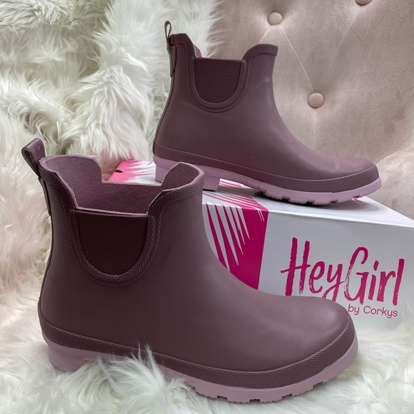 Corkys Shoes - NEW IN BOX! Corkys Yikes Rainboots in Pink - Various Sizes Available